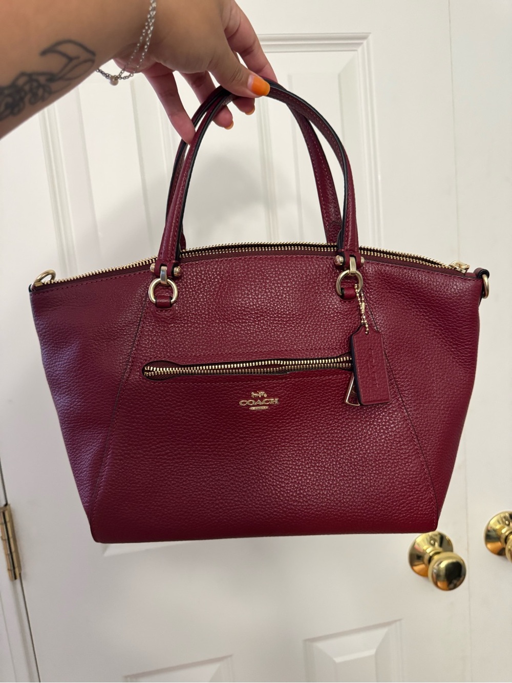 COACH Deep Red Purse NWT
